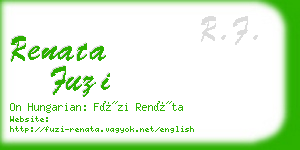 renata fuzi business card